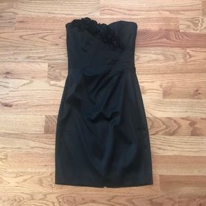 White House Black Market satin look cocktail dress